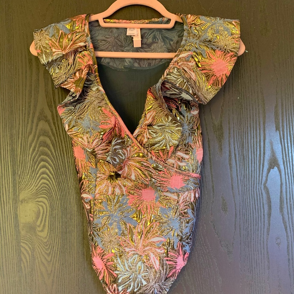 Victorias Secret Metallic Bodysuit XS